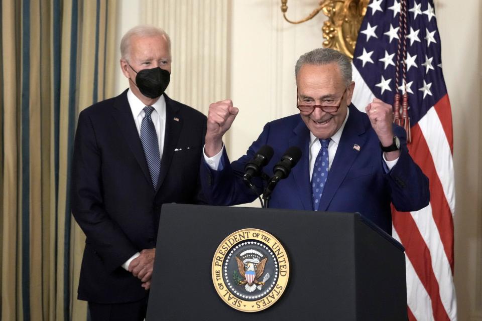 Joe Biden and Chuck Schumer