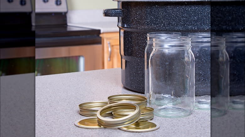 Canning jars and rings
