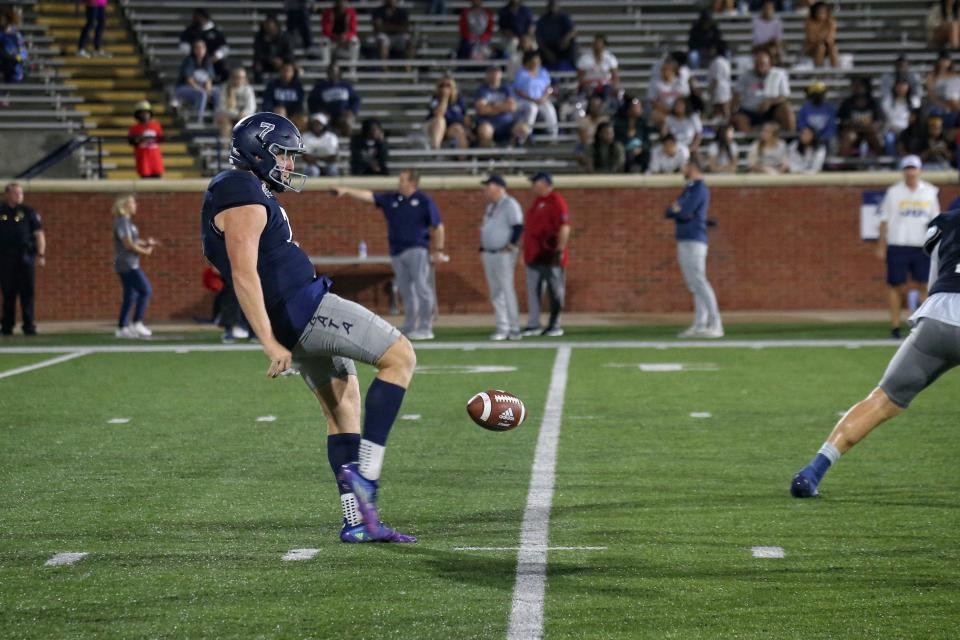 Georgia Southern's Anthony Beck II from Guyton punted five times for a 48.4-yard average with a long kick of 51 yards against South Alabama at Paulson Stadium on Saturday.