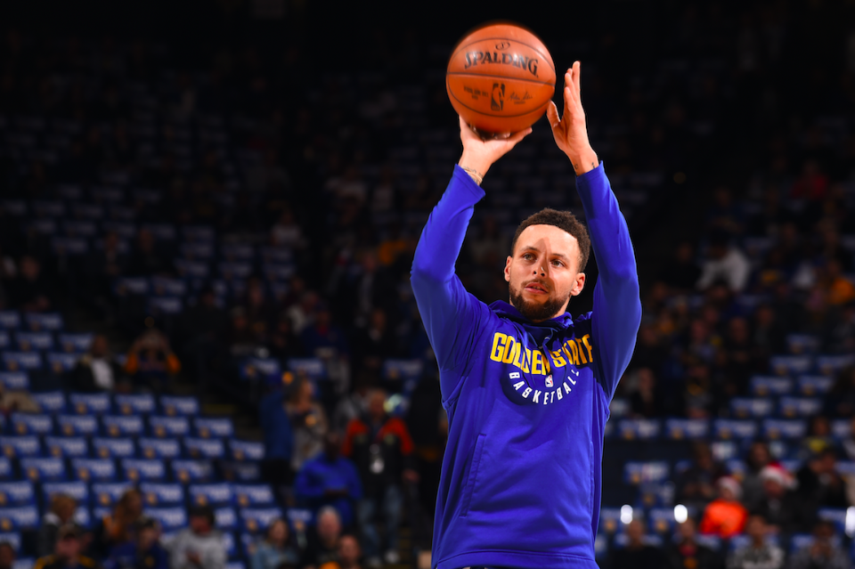 It’s not a surprise, but Steph Curry is a major threat from three-point range. (Getty Images)
