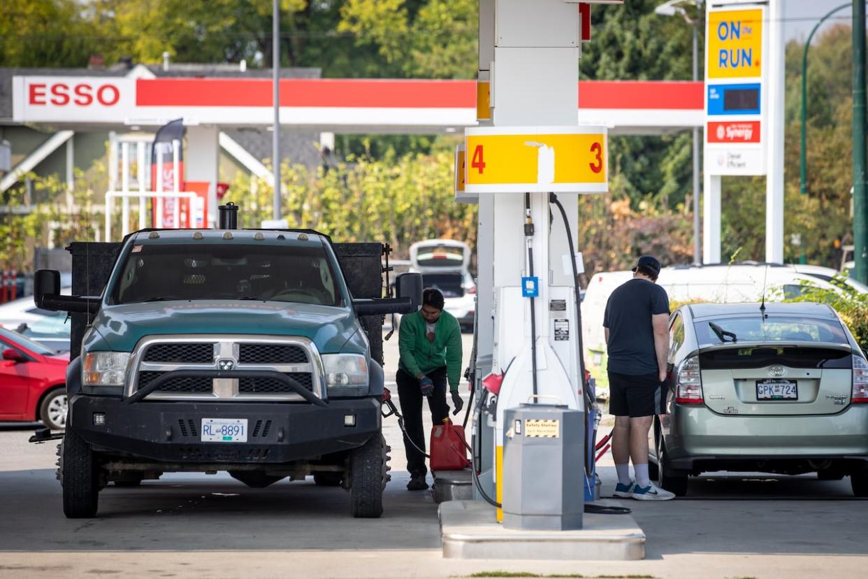 CCPA senior economist Marc Lee claims the high gas prices are due to industry profiteering, but a Calgary-based consultant says crude prices are almost 10 cents higher than they were just eight months ago and there's no evidence of gouging. (Ben Nelms/CBC - image credit)