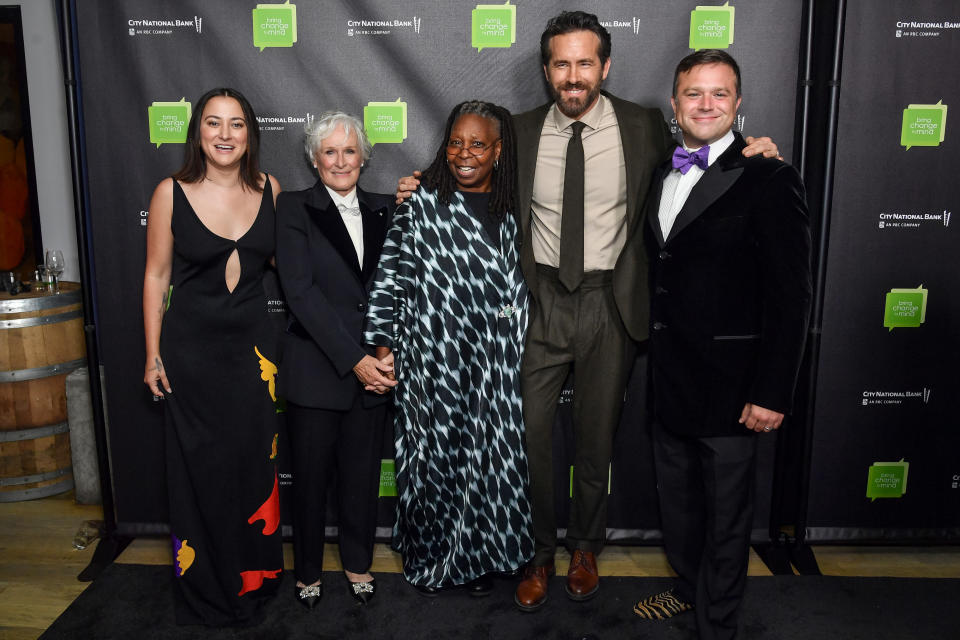 Zelda Williams, Glenn Close, Ryan Reynolds, Whoopi Goldberg, and Zak Williams