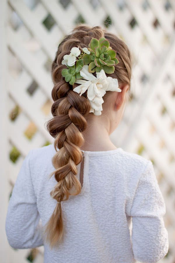 Braid and Fresh Flowers