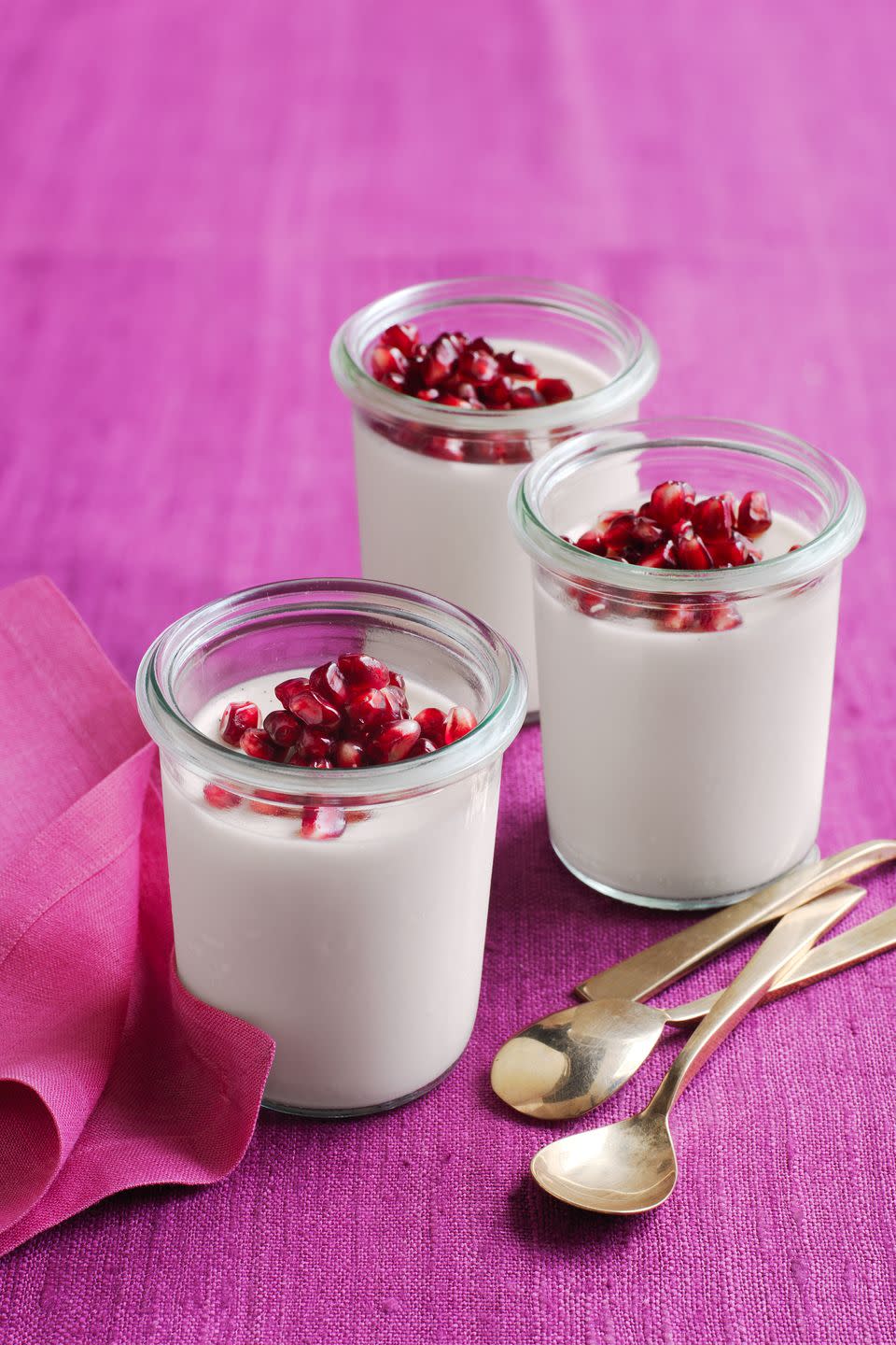 Pomegranate Panna Cotta