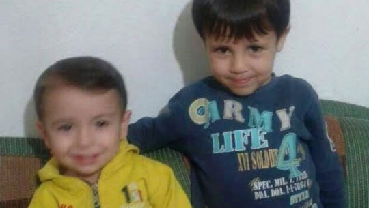 Aylan is photographed with his older brother, Galip. 