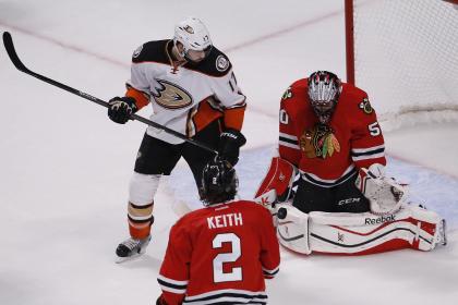 Keith is logging a ton of minutes and making a difference at both ends of the ice for the Blackhawks. (AP)