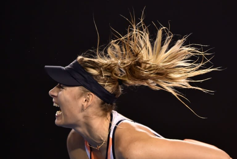 Russia's Maria Sharapova in action at the 2016 Australian Open