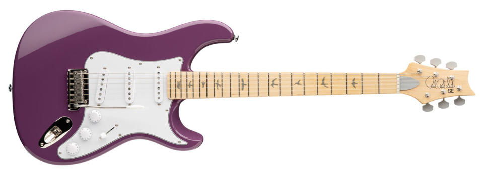 PRS's SE Silver Sky Maple Summit Purple guitar