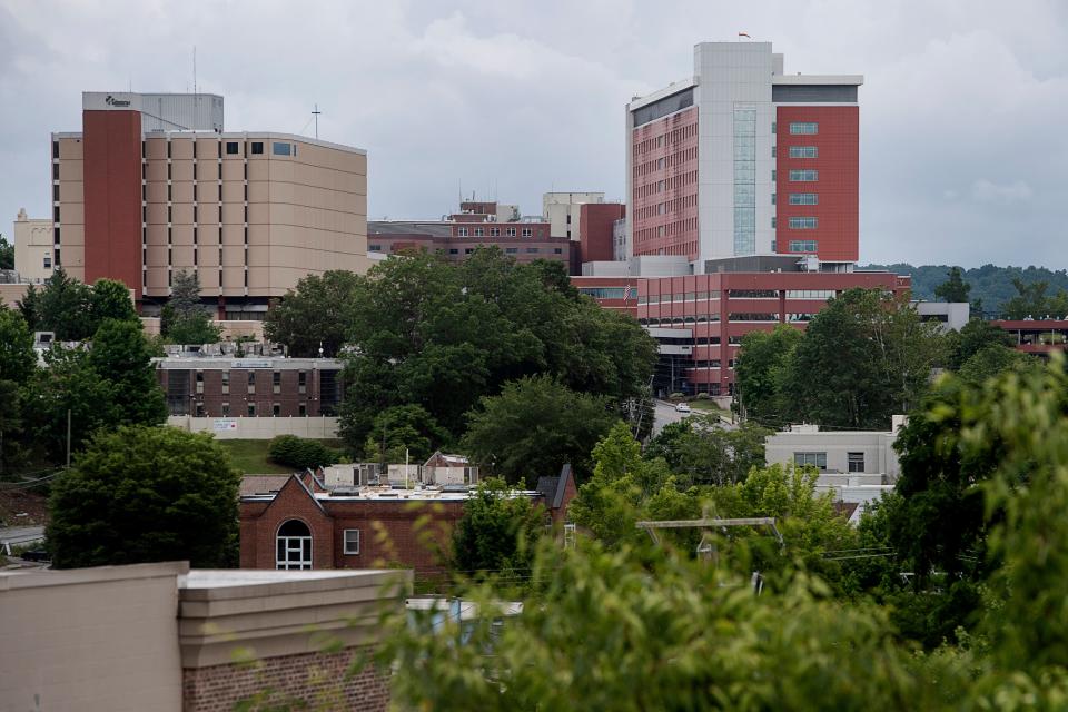 Mission Hospital is seen from the South Slope June 20, 2023.