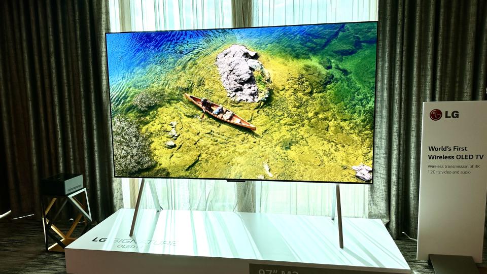 The LG Signature Series M3 OLED at CES 2023.