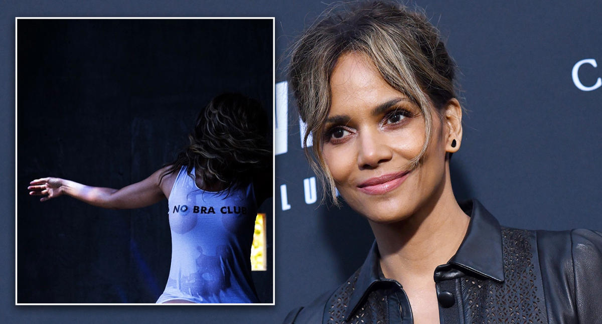 Halle Berry shares No Bra Club instagram