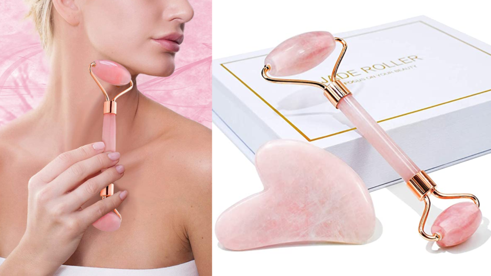 Most popular Valentine's Day gifts: Rose Quartz Face Roller and Gua Sha