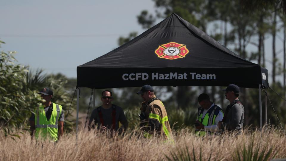 A small plane made an emergency landing on Vogiantzis Pkwy. in northeast Cape Coral Saturday, February 24, 2024. The pilot did not suffer any serious injuries.