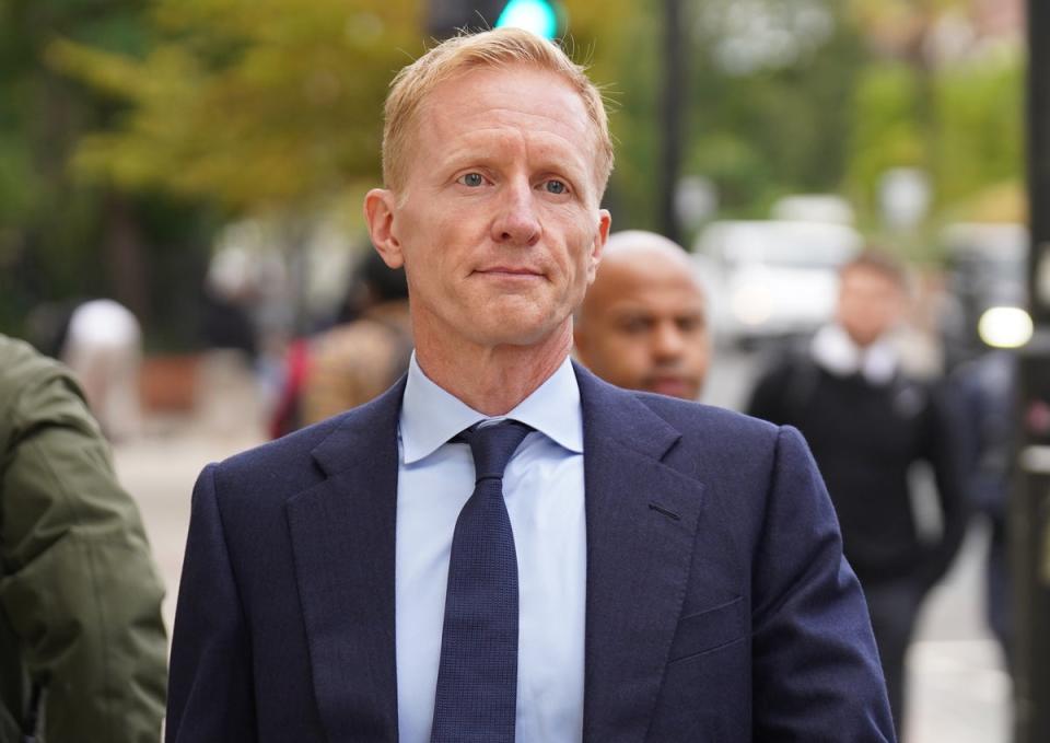 Judson Hoffman, global head of community operations at Pinterest, leaves Barnet Coroner’s Court after giving evidence (PA) (PA Wire)