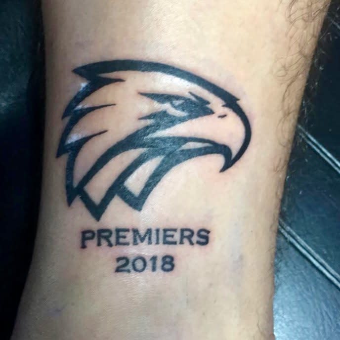 Lincoln Latter uploaded this photo to Facebook – but is it a real tattoo?