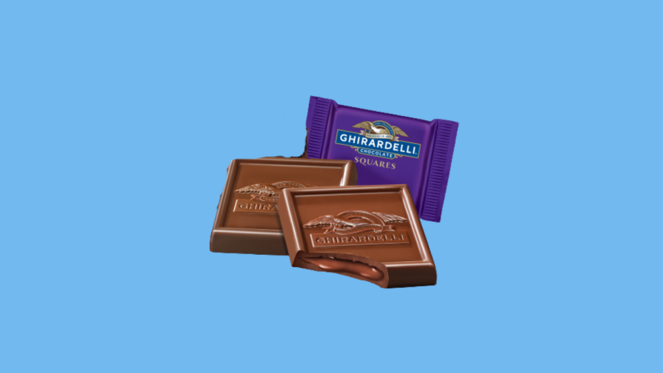 Ghirardelli's squares come in a variety of delicious flavors.