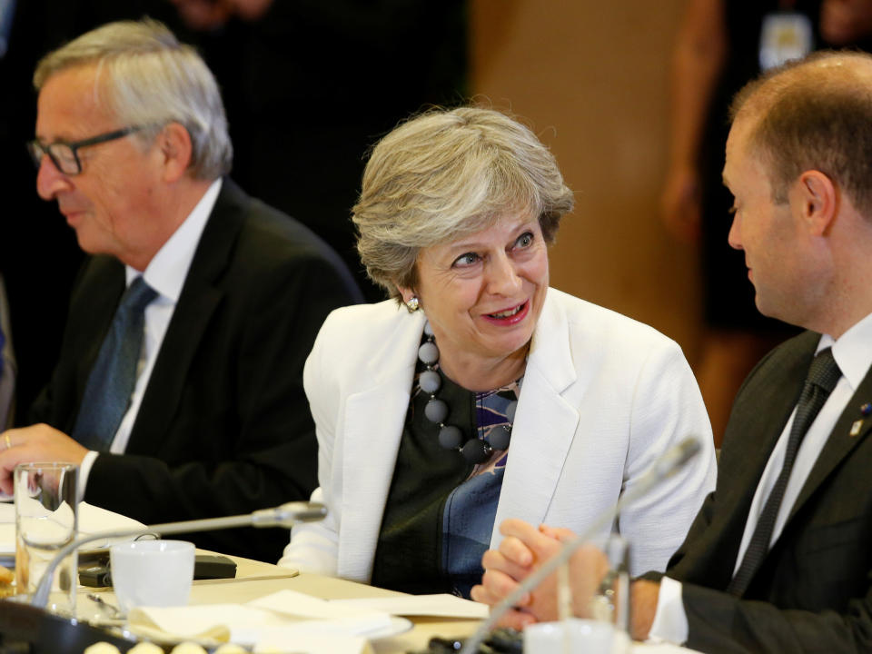 Theresa May, Donald Tusk and Jean-Claude Juncker’s second date was just as disastrous as the first, you may or may not be shocked to learn: Reuters