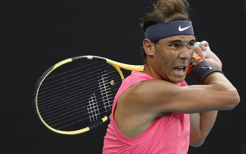 Nadal closes in on the victory - Credit: GETTY IMAGES