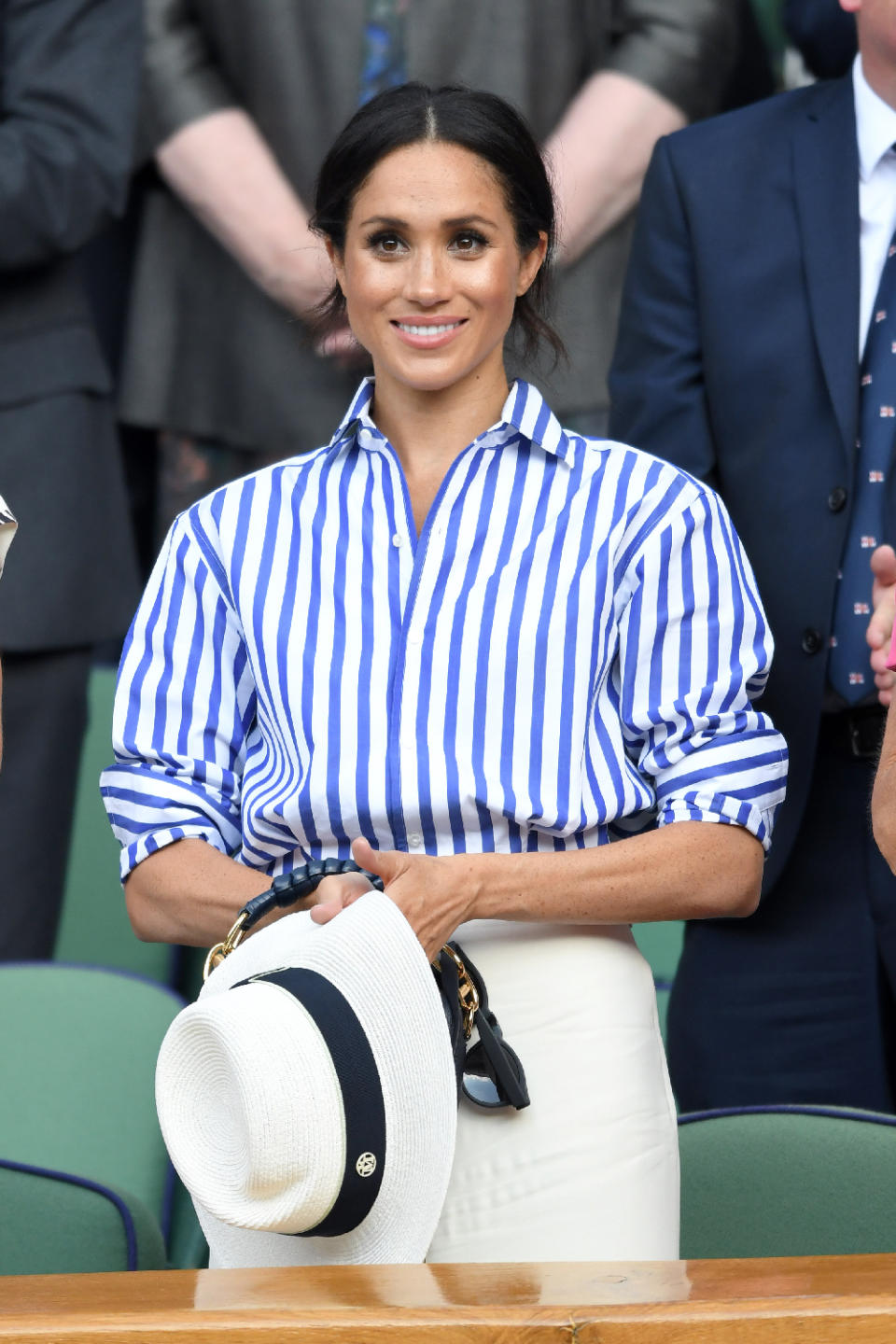 The pinstripe blouse