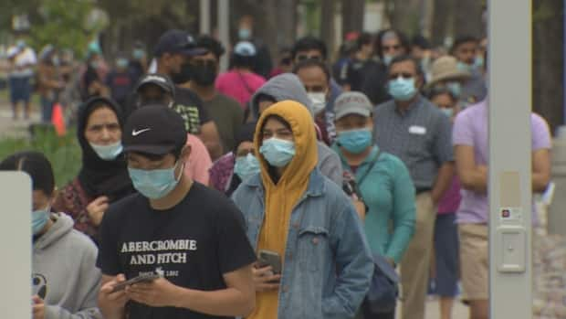 Scarborough Health Network offered second doses at a number of pop-up clinics this weekend across the postal codes hard hit by the Delta variant. (CBC - image credit)