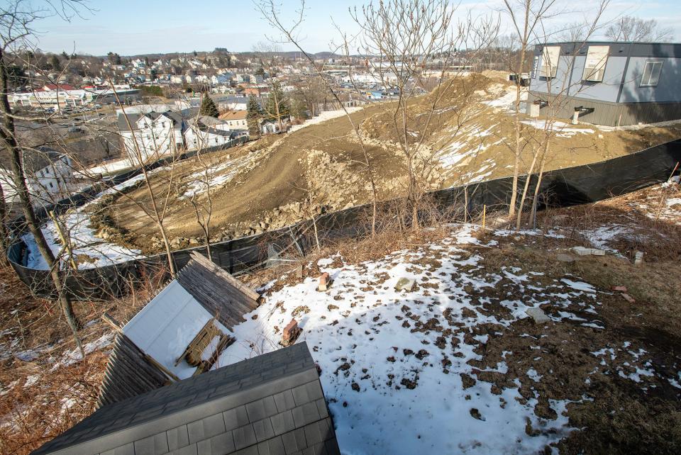 A construction project on Hemans Street has caused complaints in the Poet Hill neighborhood.