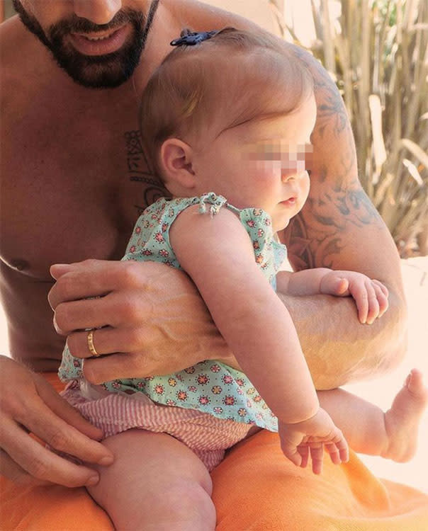 Ricky Martin con su hija