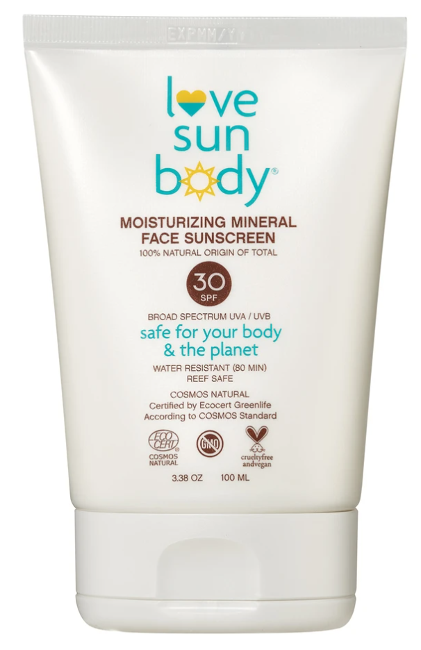 Love Sun Body 100% Natural Moisturizing Mineral Face Suncreen SPF 30