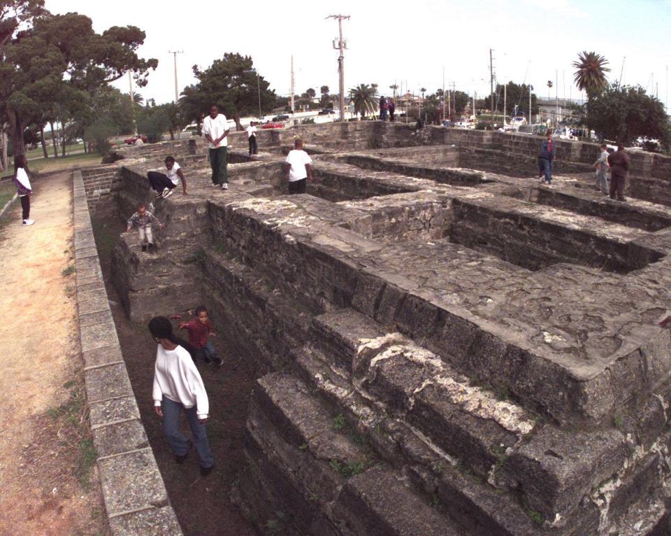 Kids play in the ruins of Old Fort Park in New Smyrna Beach. The Florida Legislature approved $900,000 to stabilize and refurbish the fort.