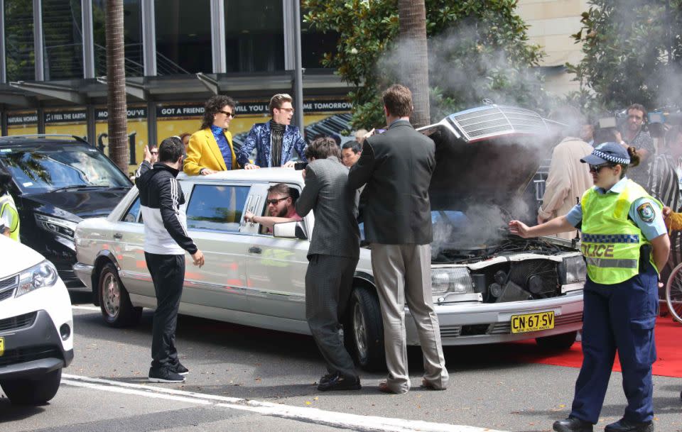 Their retro limo was pretty smokey. Source: Media Mode