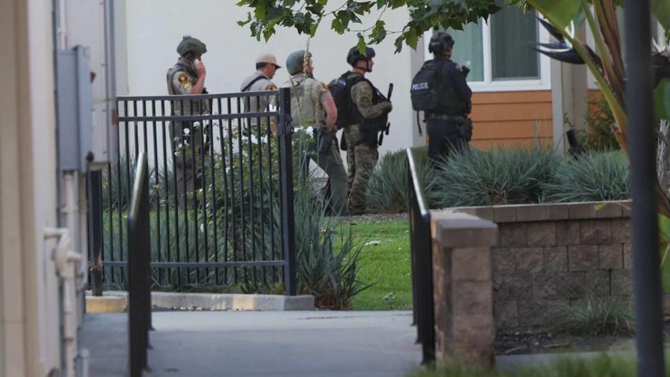 Residents in a San Luis Obispo neighborhood were told to shelter in place while police responded to a potentially armed person in the area of the Madonna Road Apartments on July 1, 2024.