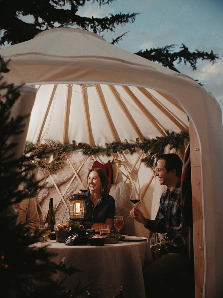 This winter, American Express and Resy launched Yurt Villages, a new covered, heated outdoor experience available exclusively for American Express Card Members.