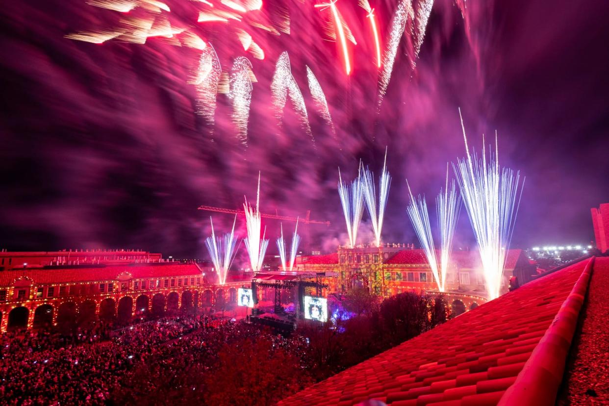 Thousands converged on the Texas Tech campus to celebrate the Carol of Lights, which also marked the kick of to the university's centennial celebrations.