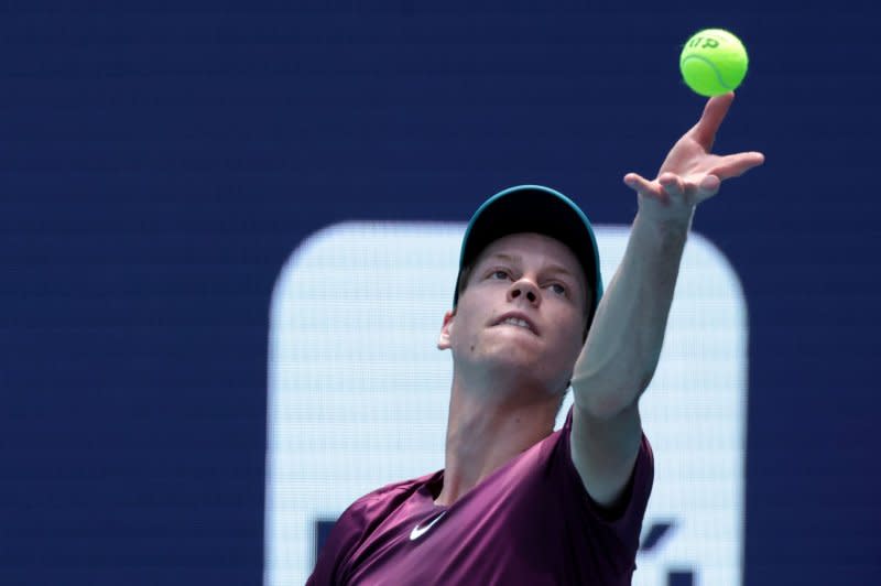 Jannik Sinner became the first Italian man to win a Grand Slam since 1976 on Sunday in Melbourne. File Photo by Gary I Rothstein/UPI