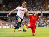 Football Soccer Britain - Tottenham Hotspur v Liverpool - Premier League - White Hart Lane - 27/8/16 Tottenham's Eric Dier in action with Liverpool's James Milner Action Images via Reuters / John Sibley Livepic