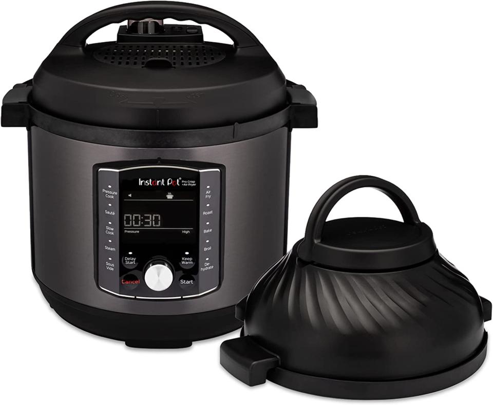 Instant Pot Pro Crisp 11-in-1 Air Fryer and Electric Pressure Cooker Combo. Image via Amazon.