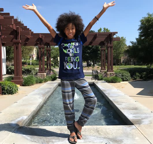 Tabay Atkins received his first yoga certification at 10 years old. (Photo: Courtesy of Sahel Anvarinejad)