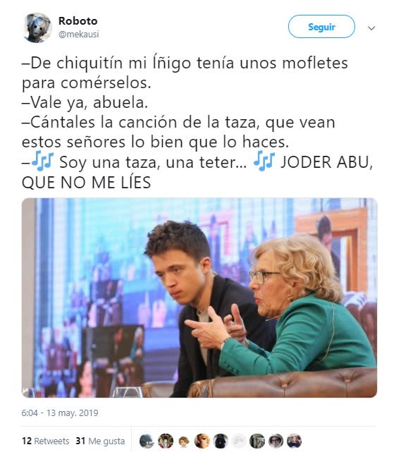 Los memes más divertidos de la unión de Carmena y Errejón para las elecciones del 26 de mayo