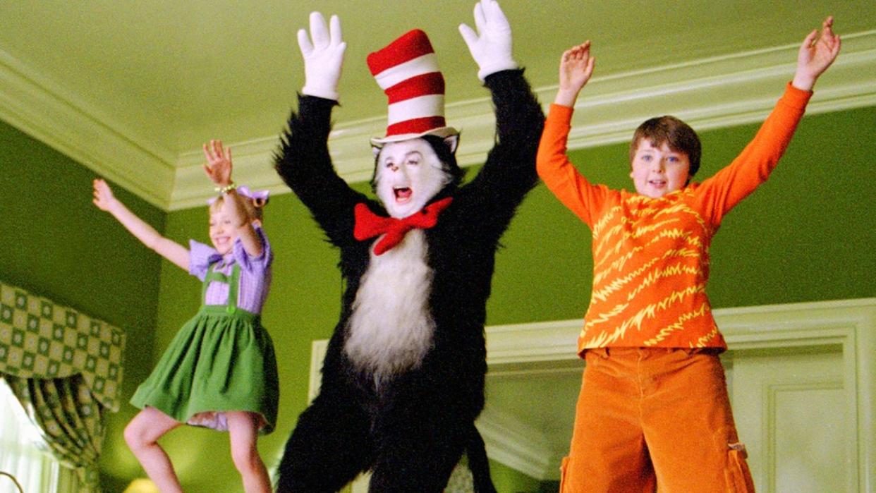  Jumping for joy in The Cat in the Hat 