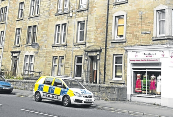 empty police car