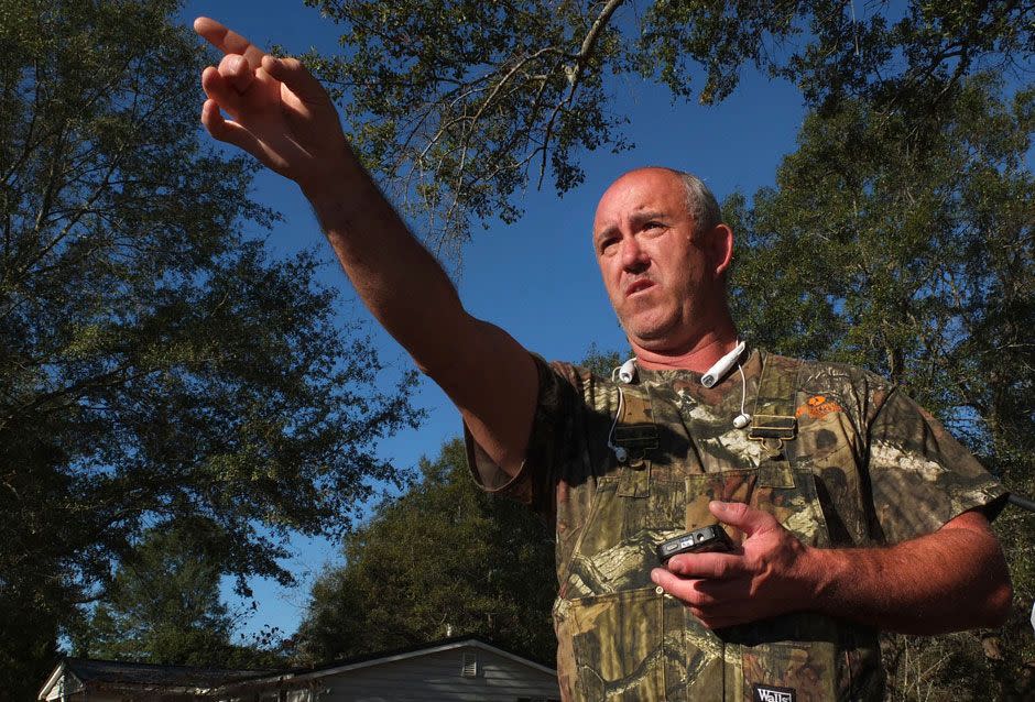 Scott Waldrop, who lives near the property owned by Todd Kohlhepp, talks about knowing him and talking with him on a number of occasions. Photo: AP