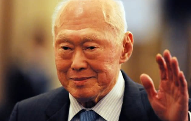 Former Prime Minister Lee Kuan Yew urges Singaporeans to improve their English.