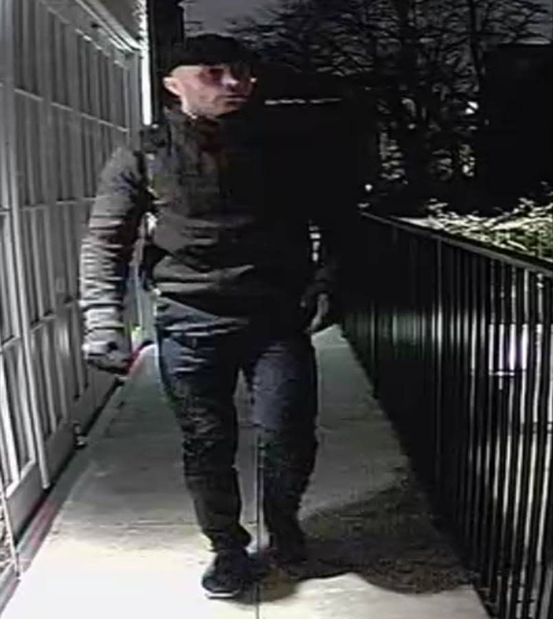 The burglar has struck five times in west London (Picture: Met Police)