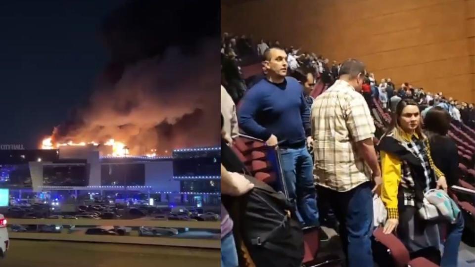 Luego de disparar, los terroristas prendieron fuego el teatro de Moscú