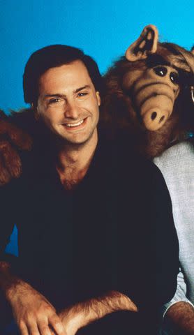 <p>Everett</p> Paul Fusco and Alf in 1986