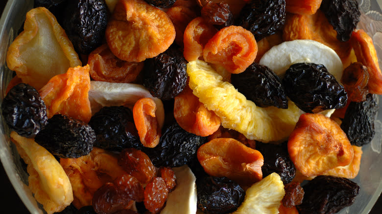 variety of dried fruits