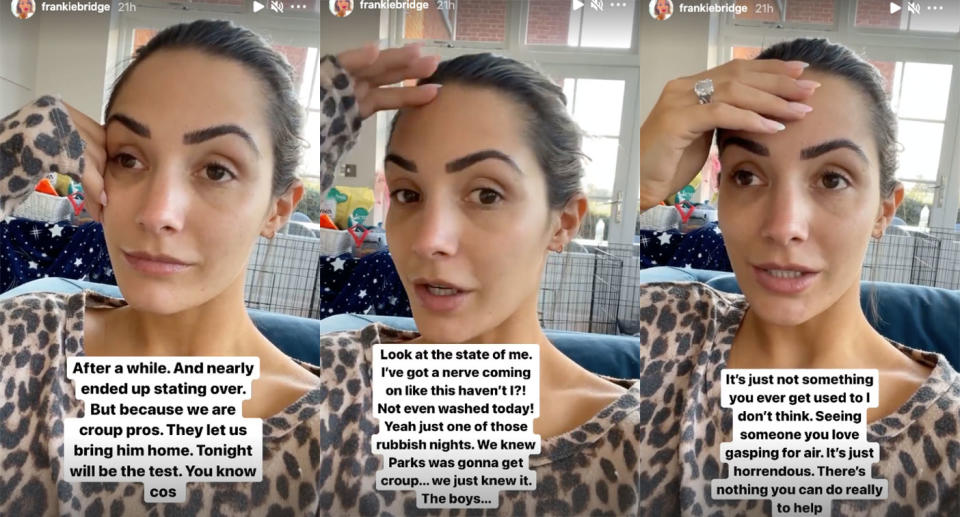 Frankie Bridge shared her distressing story on Instagram (Instagram)