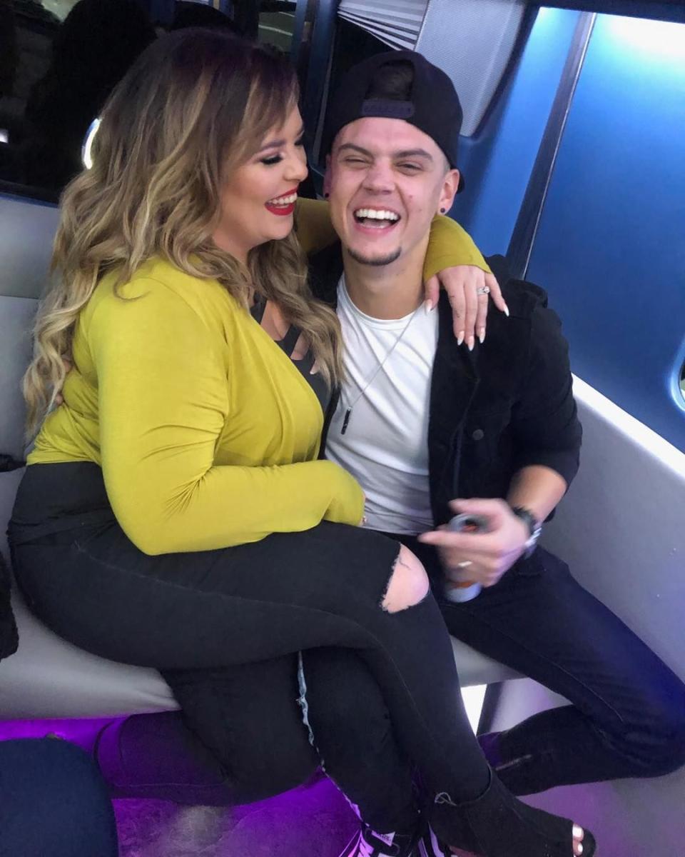 Catelynn Lowell poses with Tyler Baltierra