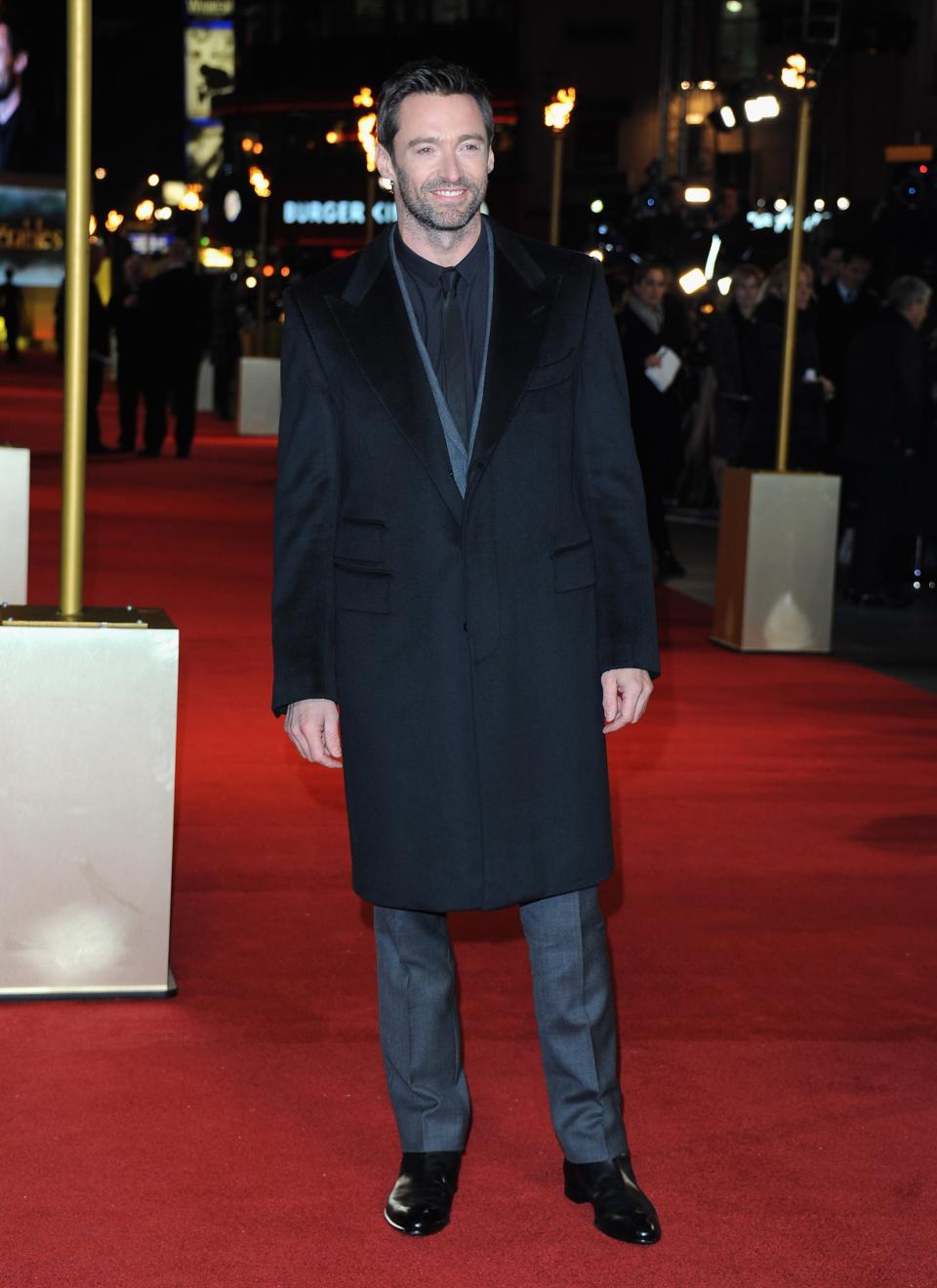 LONDON, ENGLAND - DECEMBER 05: Actor Hugh Jackman attends the "Les Miserables" World Premiere at the Odeon Leicester Square on December 5, 2012 in London, England. (Photo by Stuart Wilson/Getty Images)