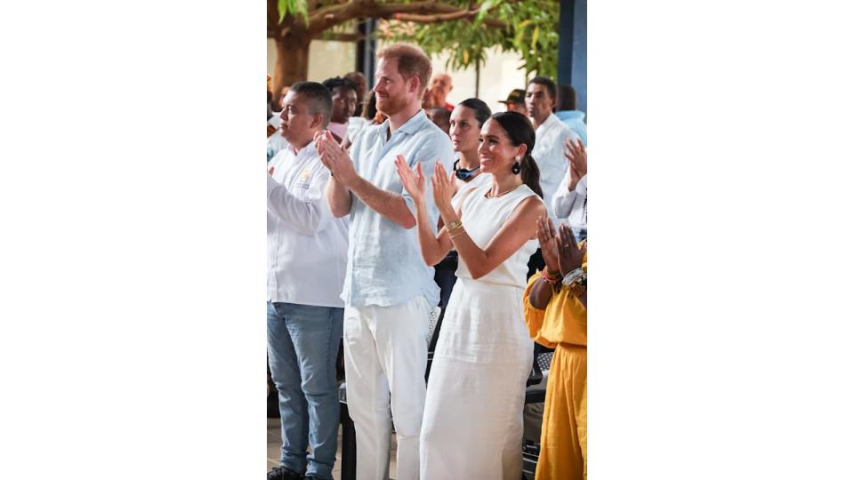 meghan markle prince harry clapping