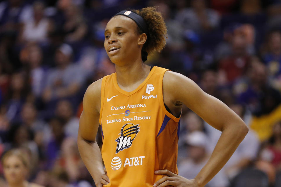 Phoenix Mercury forward Brianna Turner is speaking out after the George Floyd killing. (AP Photo/Rick Scuteri)